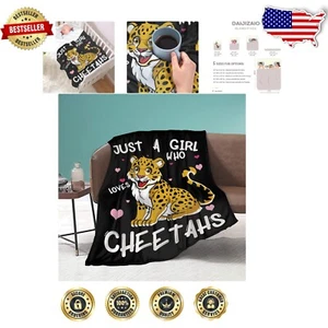 Chic Lightweight Cheetah Throw - Stylish Flannel Blanket for Beds and Sofas - Picture 1 of 11