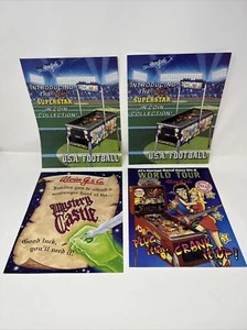 Original Mystery Castle World Tour Fútbol Alvin G Pinball Arcade Flyer Lote 4 - Imagen 1 de 9