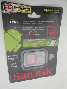 SanDisk 32GB 32G Ultra Micro SD HC Classe 1 Scheda di Memoria MicroSD SD Adattatore Custodia - Foto 1 di 3