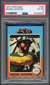 1975 Topps Mini Reggie Jackson #300 PSA 6 - Picture 1 of 2