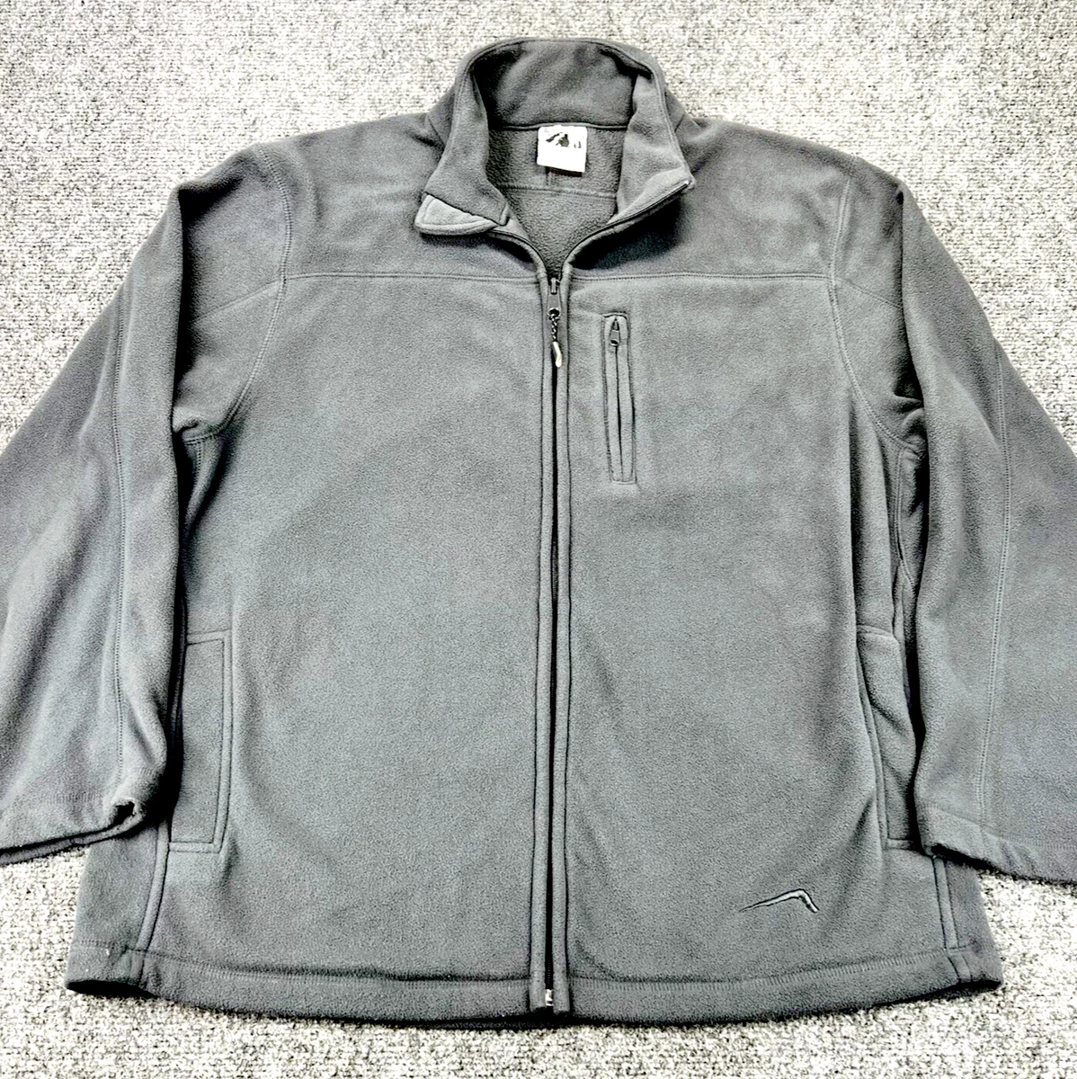 POLAR EDGE フリース Polar Edge Mens Sz M Full Zip Fleece Jacket Dark Taupe | eBay