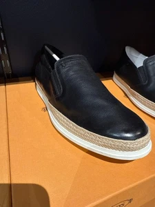Alpargatas de cuero premium negras TODS PARA HOMBRE - Imagen 1 de 3