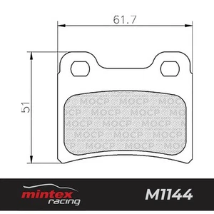 Pastillas de freno de alto rendimiento Mintex Racing MDB1554 M1144 - Imagen 1 de 1