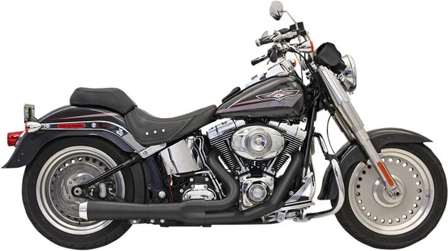 Bassani Road Rage Short Megaphone Exhaust System 4" Black 12122J Harley Davidson Foto 1 de 1