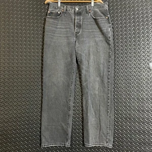 Pantalones de mezclilla Levi's Premium 501 corte original para hombre 31x32 botones gris mosca pierna recta - Imagen 1 de 11