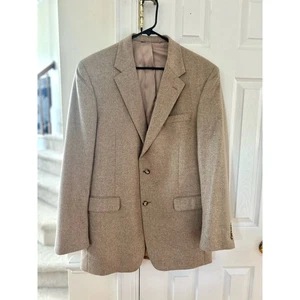 Jos A. Bank Tan Cashmere Two Button Blazer 42L - Picture 1 of 12