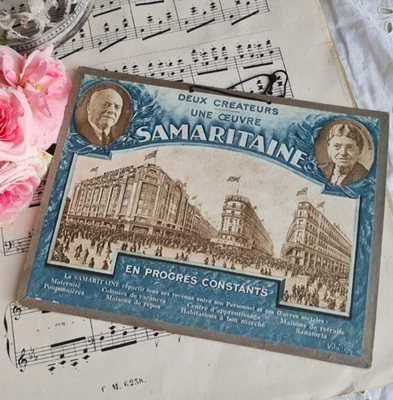 ANCIEN CARTON  PUBLICITAIRE LA SAMARITAINE - Photo 1/4