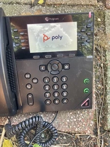 Polycom VVX 450 12 Lines Business IP Phone -With Power Adapter - Photo 1/8