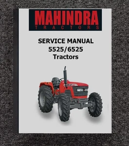 5525 6525 Manual de servicio de taller de tractor para tractores Mahindra serie 25 nivel - Imagen 1 de 13
