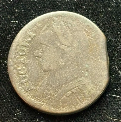 1787 Connecticut Colonial Copper Coin Mailed Bust Facing Left - Image 1 of 4
