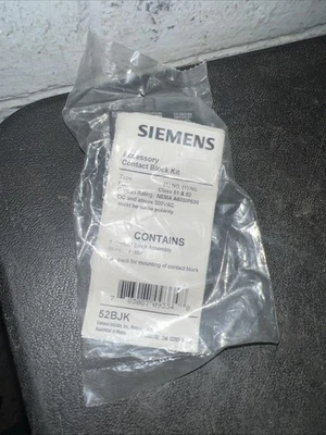 Siemens 52BJK Hazardous Location Touch Safe Contact Block Gold Flashing 1 NO 1NC - Image 1 of 4