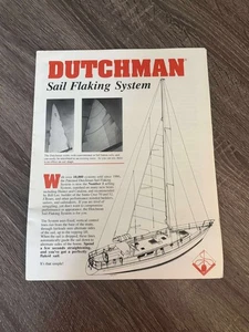 VINTAGE 1990 DUTCHMAN SAIL FLAKING SYSTEM BOAT BROCHURE CATALOG - Picture 1 of 2