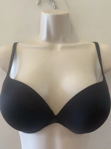 Skims Push Up Plunge Bra Onyx Black Wired 32C Padded See Desc - Picture 1 of 12