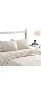 Laura Ashley Flanell 3-teiliges DOPPEL-Laken-Set Victoria 100 % Baumwolle Neu mit Etikett - Bild 1 von 8