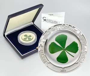 Palau $5 2013 Sterling Silver 1oz. Proof Four-Leaf Clover 'Ounce of Luck' - Picture 1 of 3