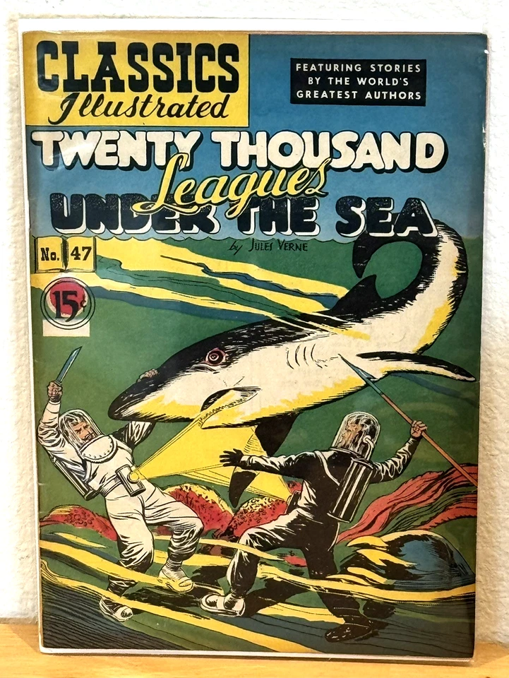 Classics Illustrated TWENTY THOUSAND LEAGUES #47 HRN 78 Comic Book GOOD - Image 1 of 4