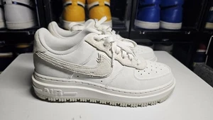 Mens Size 7 - Nike Air Force 1 Low Luxe Triple White Sail Boots - Picture 1 of 5