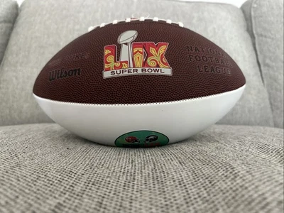 Wilson “The Duke” Super Bowl LIX 59 Eagles Vs Chiefs Auténtico Fútbol Blanco Foto 1 de 4