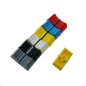 10 Stück / Set 4MM Mixer Fader Knob Caps Ersatz Druckknopfabdeckung Zubehör Teil - Bild 1 von 18
