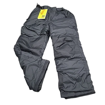 All In Motion Kids Boys Girls Snow Pants Large Size Black Wind Water Resistant - Image 1 of 4