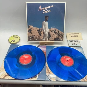 Khalid - American Teen EX/VG+ Ultrasonic Clean 2018 Blue Translucen - Picture 1 of 5
