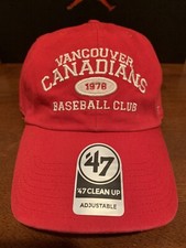 Vancouver Canadians Hat Red OSFA Adjustable Minor League Baseball Cap New