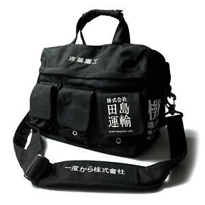 MFCT Men's Japanese Streetwear Black Crossbody Shoulder Messenger Bag