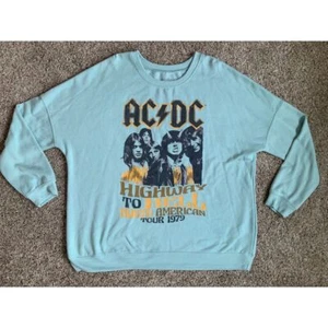 AC/DC 1X Highway to Hell North American Tour 1979 Vintage Style Band Sweatshirt - Afbeelding 1 van 5