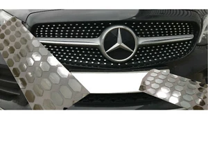 Mercedes Benz C Class W205 Front Grille Chrome Silver stickers/Decals - Picture 1 of 8