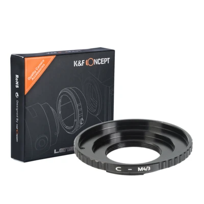 K&F Concept Lens Mount Adapter for C mount lens to Micro 4/3 M4/3 Mount Adapter - Image 1 of 4
