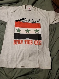 WANNA BURN A FLAG?BURN THIS ONE (IRAQ) medium - Picture 1 of 2