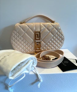 Versace Greca Goddess 2 Way Quilted Shoulder Bag-Nude pink-BWT, receipt, dustbag - Picture 1 of 12
