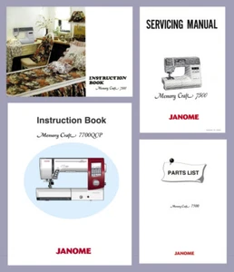 Auf CD * JANOME MC7500 MC7700QCP Bedienungsanleitung oder Service Manual & Parts - Bild 1 von 16