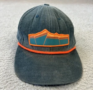 Sendero Provisions Co Geo Corduroy Snapback Hat Ocean Mountains Agave Rope Patch - Picture 1 of 5