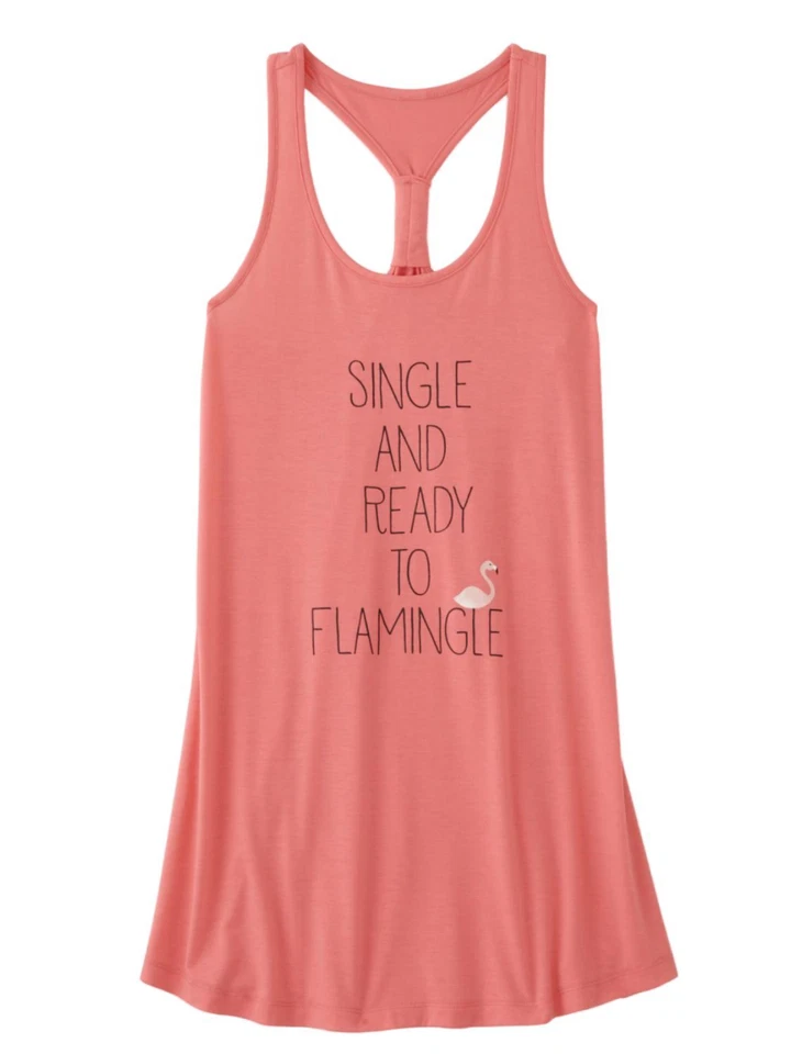 Camisa camisón Joe Boxer para mujer individual y lista para flamear espalda corredor Foto 1 de 1