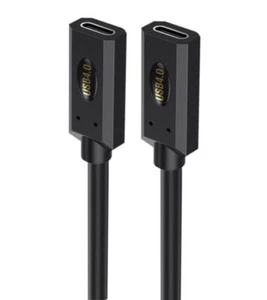 USB C 4.0 High Speed Extension Cable 240W 40Gbps | Female to Female - Picture 1 of 2