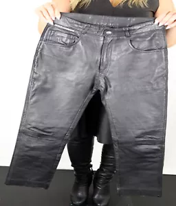 Dolce & Gabbana Black Leather Leather Pants Size Small - Picture 1 of 6