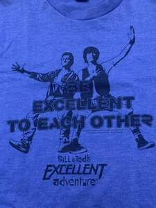 Vintage Bill and Ted's Excellent Adventure Loot Crate T-Shirt Herren Large Blau - Bild 1 von 4