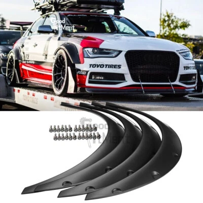 For Audi S3 A3 A4 RS3 1995-2024 Fender Flares Wheel Arches Wide Body Kit 4.5" Foto 1 de 4