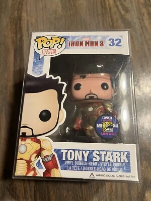Iron Man 3 Funko Pop Tony Stark Unmasked San Diego Comicon 2013 - Image 1 of 4