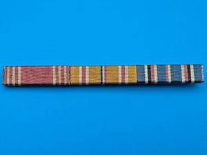 WWII WW2 US Three Ribbon Bars (Army GC, Asiatic, American Camp.) TB69 - Picture 1 of 2