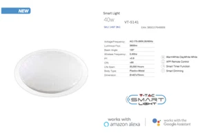 LED Smart Dimmable Ceiling Dome Light Supports Alexa/Google & 3in1 Colour Change - Picture 1 of 2