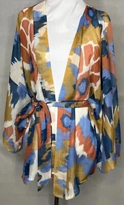 Sonoma Shirt Kimono Lightweight Semi Sheer Jacket Open Front Airy Women One Size - Picture 1 of 13