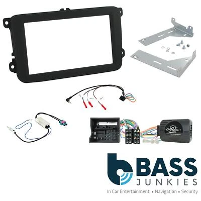 CONNECTS2 Double Din Stereo Fitting Kit + Steering Controls to fit VW Caddy 2015-20