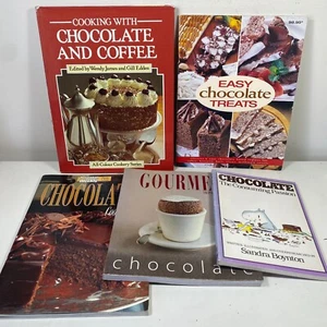 5 Lot Cooking with Chocolate and Coffee, Easy Chocolate Treats Cookbooks Recipes - Picture 1 of 11
