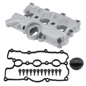 Engine Valve Cover w/ Gasket for Audi A4 A5 A6 A7 A8 Quattro Q5 Q7 S4 S5 DOHC - Picture 1 of 12