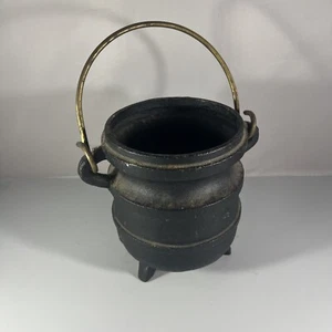 6” small Cast Iron Three Leg Cauldron Kettle smelting pot Very Heavy - Picture 1 of 7