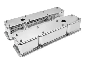 SBC 2 Piezas Cubiertas de Válvula Extraíbles Tapa 58-86 Chevy 283 327 350 383 400 V8 Cromo - Imagen 1 de 3