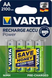 New Varta Ready 2 Use Rechargeable Mignon Ni-Mh AA Batteries 2100 mAh Pack of 4 - Picture 1 of 2