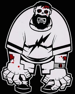 Bloody Big Dad Zombie Walking Dead Family Vinyl Decal Sticker - Picture 1 of 1